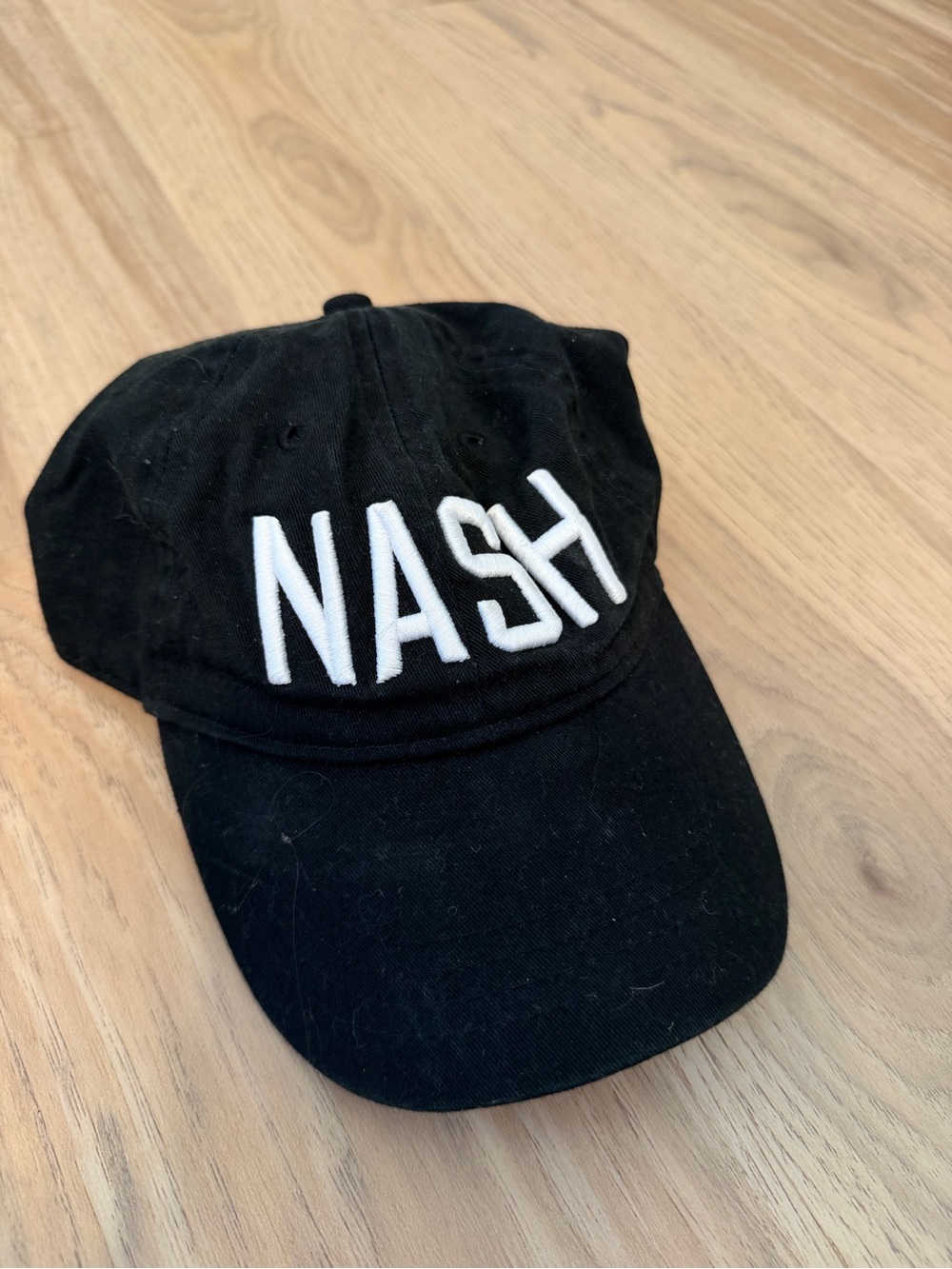 NASH Black Kids Baseball Cap - Embroidered Logo